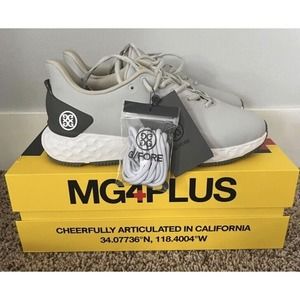 G FORE GFORE MG4+ Limited Solid Golf Shoe Sneaker US Mens 9.5 Gray White Yellow